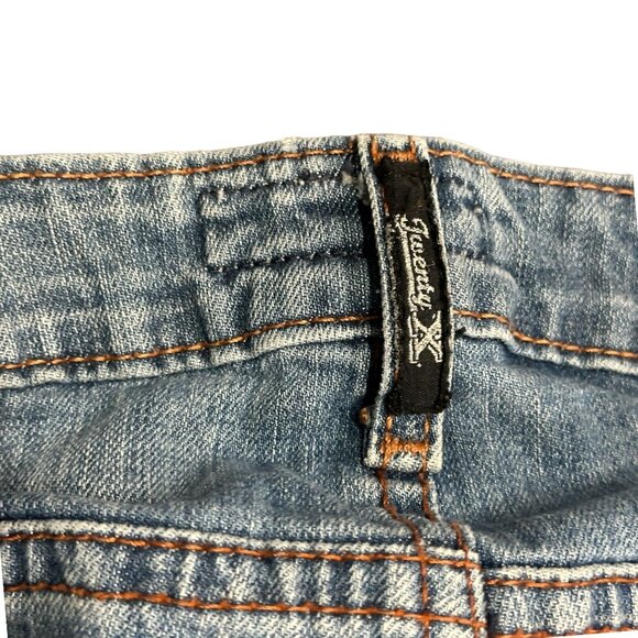 Twenty X Jeans Womens 7/8x34 Houston Lowest Rise Bootcut Embroidered Slim Fit - Picture 10 of 14